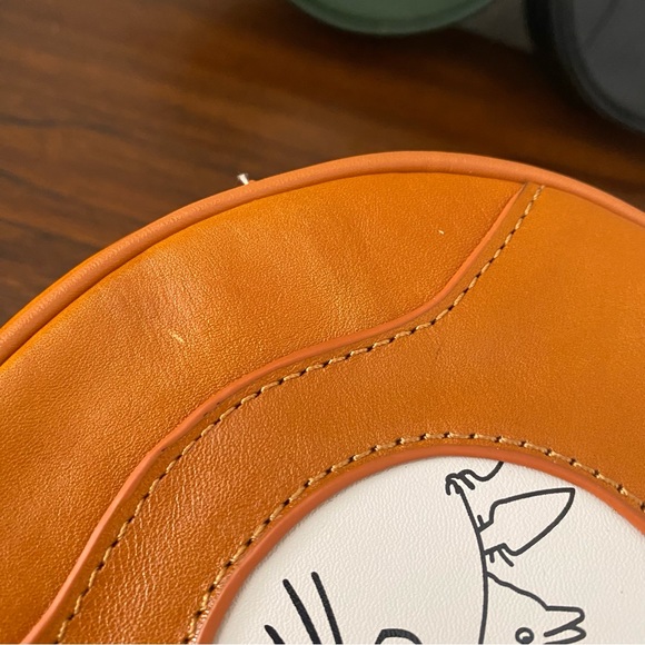 Cute Anime Round Circle My Neighbor Totoro Leather Crossbody Bag T6 - Picture 15 of 16